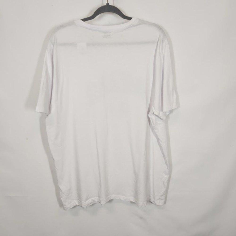 Miami Short Sleeve Crewneck Collegiate Printed Graphic Tee in White - Size XL - Picture 3 of 6